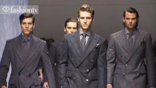 The Great Gatsby Corneliani Men FallWinter 201213 at Milan Mens Fashion Week  FashionTV  FTV [upl. by Nayarb]