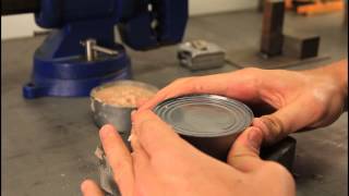 How to Open a Can without Can Opener  Zombie Survival Tips 20 [upl. by Weiss611]