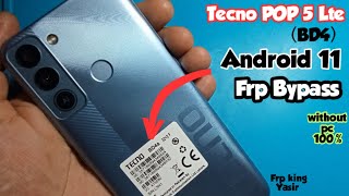 TECNO POP 5 LTE FRP BYPASS ANDROID 11TECNO BD4a FRP BYPASS WITHOUT PCTECNO ANDROID 11 FRP BYPASS [upl. by Rammaj]