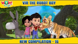 Vir The Robot Boy In Bengali  New Compilation  16  Bangla Cartoons  Wow Kidz Bangla  spot [upl. by Juta]