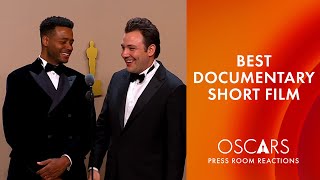 Best Documentary Short Film  The Last Repair Shop  Oscars 2024 Press Room Speech [upl. by Old59]