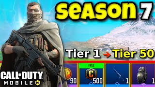 MAXED OUT SEASON 7 BATTLE PASS in COD MOBILE [upl. by Keegan]