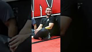 Khabib Mocking His Training Partner 😂 shorts [upl. by Anerbas255]