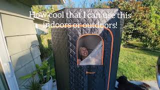 Binecer Portable Sauna Review Easy Setup Indoor or Outdoor [upl. by Calabresi]