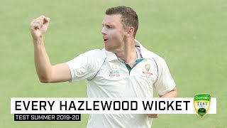 Every wicket Watch all 11 of Hazlewoods wickets for the summer [upl. by Esinwahs]