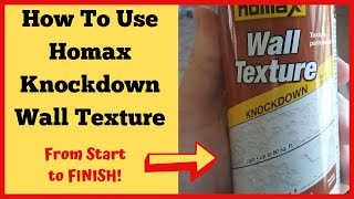 How To Use Homax Knockdown Wall Texture [upl. by Anihsat471]