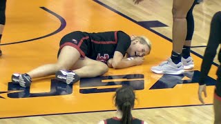 🤕 EJECTION Swinging Elbow To Face Knocks Defender Flat On Her Back ESCORTED OUT Of Arena [upl. by Comyns]