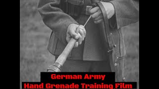 WWII GERMAN ARMY STIELHANDGRANATE  POTATO MASHER HAND GRENADE TRAINING FILM SILENT XD94865 [upl. by Monte111]