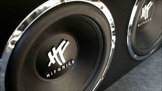 Hifonics Hfi12d4 12quot subwoofers video [upl. by Renmus]