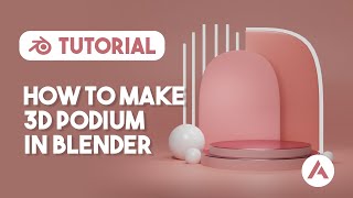 How to make 3D podium in blender [upl. by Letti564]