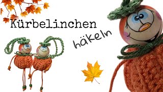 KürbisAnhänger häkeln🍁🍂 Kürbelinchen 💕 [upl. by Ursa]