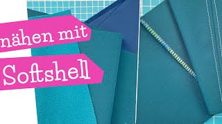 Nähen mit Softshell  Softshell Stoff verarbeiten  Infos amp Tipps zu Softshell nähen  mommymade [upl. by Haldan406]