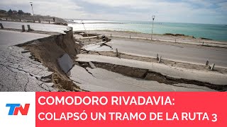 COMODORO RIVADAVIA I Colapsó la ruta 3 y la dejó intransitable [upl. by Rutra591]