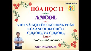 Viết và gọi tên các đồng phân của ancol  C3H6OH2 và C4H8OH2 [upl. by Valdemar]