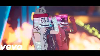 Marshmello  VIBR8 Official Fortnite Music Video Maximum Bounce Emote [upl. by Kolnos]