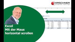 Excel – Schnell horizontal durch große Daten oder Tabellen scrollen [upl. by Rumpf]