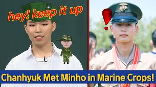 What did Minho say to Chanhyuk when their First Met in Millitary😮 [upl. by Kory395]