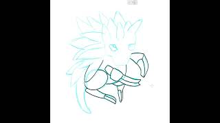 Pokemon 028 Sandslash Speed Drawing shorts pokemon [upl. by Ardnuaet240]