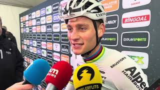 Mathieu van der Poel verwacht andere soort cross in Diegem “Het moet niet altijd alleen” [upl. by Animrac]