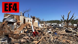 BARNSDALL amp BARTLESVILLE TORNADO PATH  EF4  6th May 2024 [upl. by Sisto]