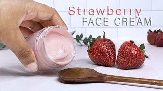 DIY Strawberry Face Cream  How to make a Simple Face Moisturizer Formula  ft Oslove Organics [upl. by Constantin355]