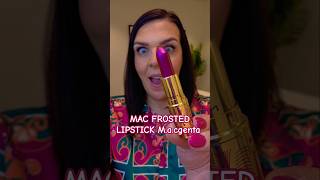 Swatching MAC FROSTED LIPSTICK Macgenta 💓maccosmetics maclipstick magenta makeup lipstick [upl. by Eelahs800]