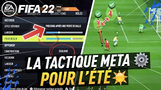 TUTO FIFA 22  La FORMATION META POUR LÉTÉ ☀️  TACTIQUES PERSO  412122 CHEATÉ [upl. by Oyr736]