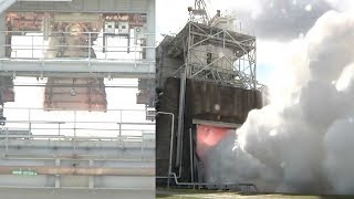 SLS RS25 Engine Test 19 October 2017 [upl. by Nodnorb]