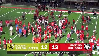 FOOTBALL Cedartown Bulldogs vs Rockmart Yellow Jackets [upl. by Llenyl]