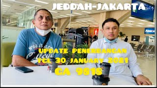 PENERBANGAN JEDDAHJAKARTA BY GA 9818 TGL 30 JANUARY 2021 [upl. by Joost]