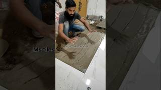 Floor tiles fitting 24 tiles install shorts shortvideo construction tiles [upl. by Cressida]