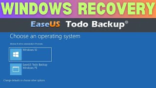 How to Recover Windows Operating system  Easeus todo Pre OS  Restore windows without losing data [upl. by Ausoj]