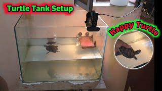 Turtle Tank Setup for Red Eared Slider Tartal [upl. by Neelyk]