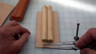 Making a simple leather cigar case [upl. by Liam416]