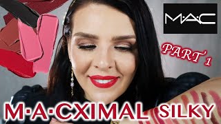 New Mac Lipstick  MACXIMAL Silky Collection 2024  Part 1 😱 [upl. by Ybor472]