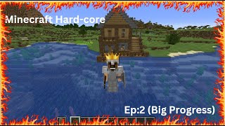 Minecraft HardCore EP2 Progress [upl. by Jodi167]