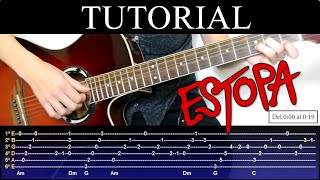 Ya no me acuerdo  Estopa Tutorial de Guitarra  How to play [upl. by Graig]