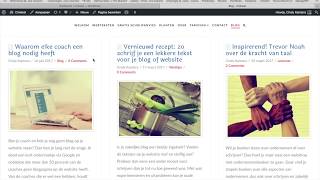 Blogpagina maken in WordPress [upl. by Miculek]