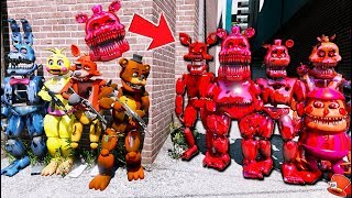 New Scary Blood Nightmare Animatronics GTA 5 Mods FNAF RedHatter [upl. by Ordisi]