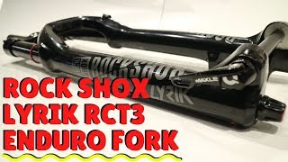 Solid Enduro Fork  Rockshox Lyrik RCT3 35mm Fork Weight and Review [upl. by Aissilem]