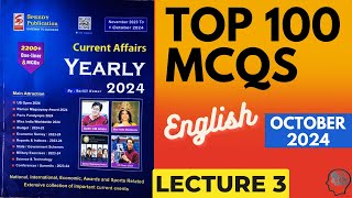 Speedy Current Affairs MCQs OCTOBER 2024 PART 3 ENGLISH [upl. by Oreste]