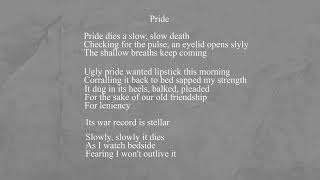 quotPridequot a narrated poem with text [upl. by Eimerej]