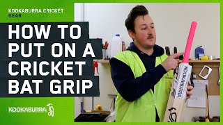 How to Fit a Grip on your Cricket Bat  Kookaburra Cricket [upl. by Bobby219]