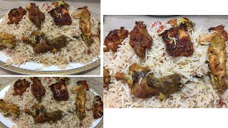 Fried Chicken Pulao Recipe  Fried Chicken Pulao Platter [upl. by Aivan]