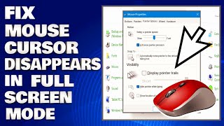 How To Fix Mouse Cursor Disappears When Playing Games in Full Screen Mode Solution [upl. by Leira]