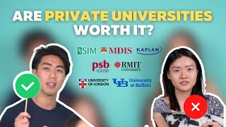 Are Private Universities in Singapore Worth It  SIM KAPLAN MDIS PSB RMIT UOL UB MURDOCH [upl. by Jenkel]