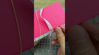 Bookbinding Practice  Binding Stitching [upl. by Giacinta]