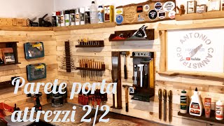 Come organizzare un laboratorio Parete porta attrezzi da pallet e scarti di lavorazione Lab diy [upl. by Jamieson]