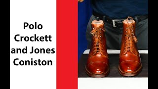 ASMR Crockett and Jones Coniston Boots shoe shine [upl. by Adnarram37]