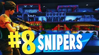 TOP 8 BEST SNIPERS VS RUNNERS Creative Maps In Fortnite  Fortnite Snipers VS Runners Map CODES [upl. by Nofpets]